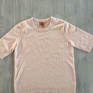 Tory Burch cashmere Short Sleeve Sweater knit size small